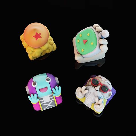 Dbz Keycaps Vol Ii Dragon Ball Mechanical Keyboard 3d Model 3d