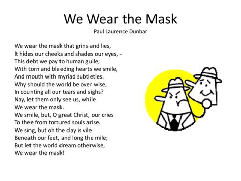 We Wear the Mask Paul Laurence Dunbar