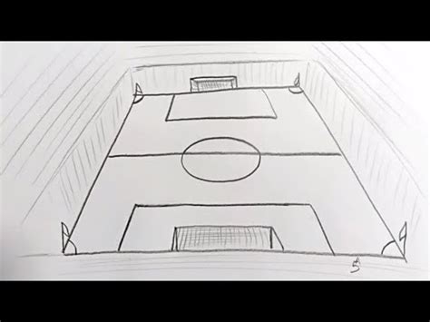 Comment Dessiner Un Terrain De Football Youtube