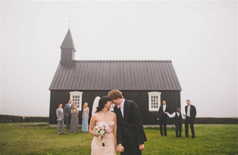 Intimate Black Church Wedding in Iceland: Jen + Jacob