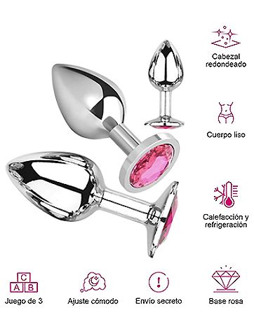 YRBOGJ Plugs Anal Juguete Sexual Anal 3 PCS Anal Plug Punto G