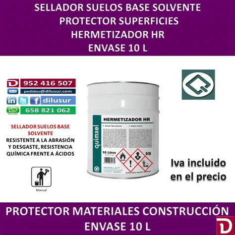 Sellador Suelos Sellador Base Solvente Hermetizador Hr