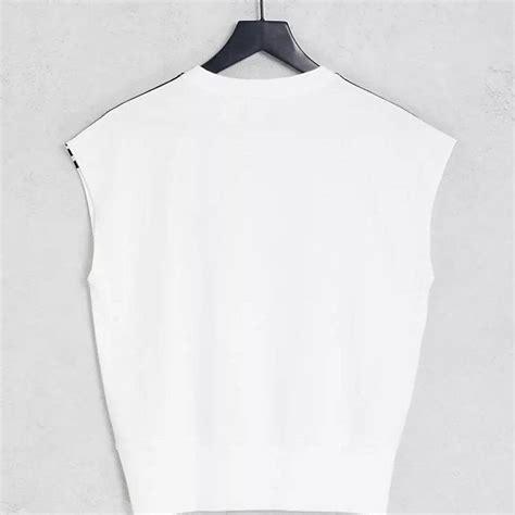 Adidas Deep Waistband T Shirt White The Sole Supplier