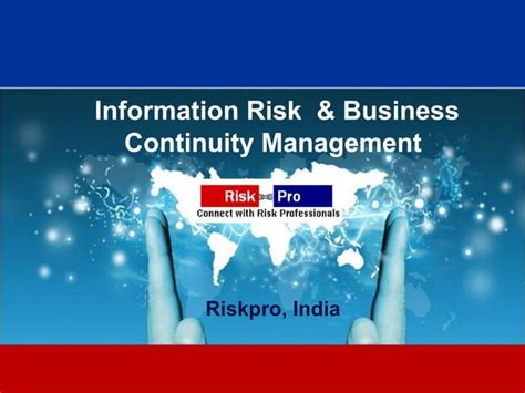 Riskpro Information Risk Management Ppt