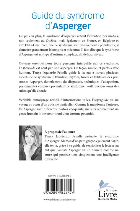 Livre Asperguide Guide Du Syndrome D Asperger Messageries Adp