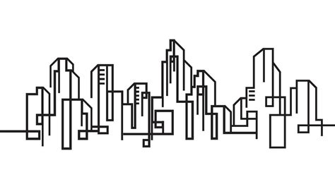 City Building Line Art Vector Icon Design Illustration Template 27288656 Vector Art At Vecteezy