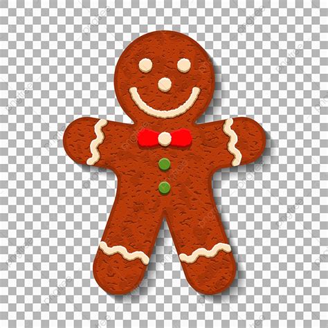 Gingerbread Man Vector Hd Png Images Gingerbread Man On Transparent