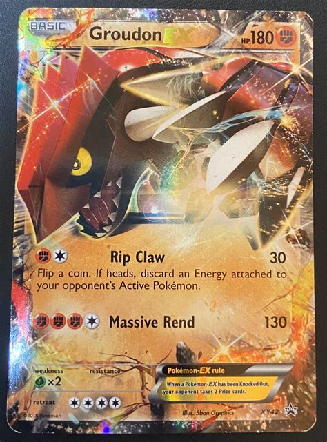 Pok Mon Tcg Groudon Ex Xy Black Star Promos Xy Holo Promo Ebay