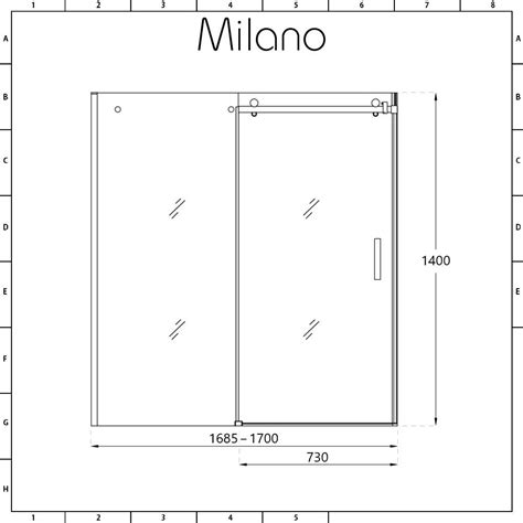 Milano Portland Chrome Frameless Sliding Bath Shower Screen