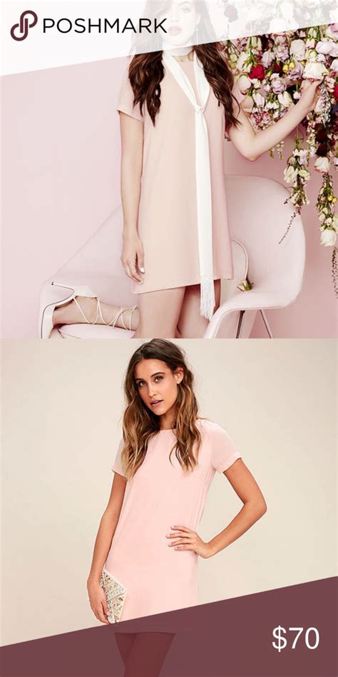 5 SHIFT AND SHOUT BLUSH PINK SHIFT DRESS Lulu Dresses Fashion