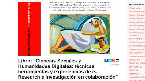 Libro Sobre Ciencias Sociales Y Humanidades Digitales Y E Research