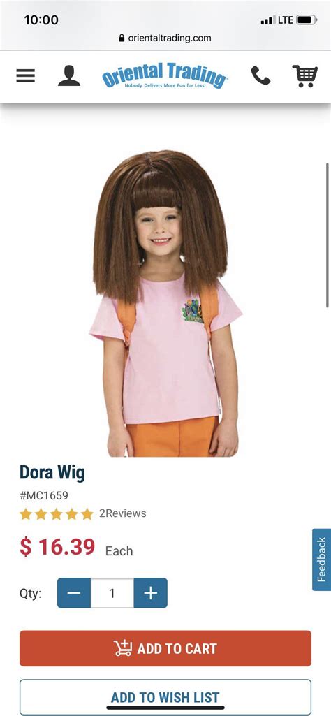 A Small Price To Pay For Dora Wig R Funny