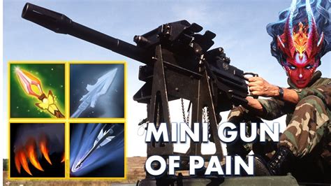 Dota Ability Draft Minigun Of Pain Insane Burst Damage Youtube