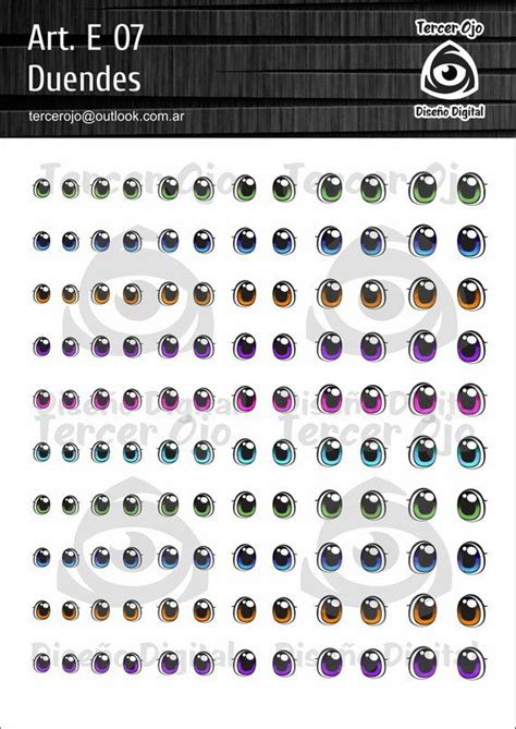 Archivo PDF De Ojos Para Imprimir Doll Eyes Eye Stickers Eye Painting