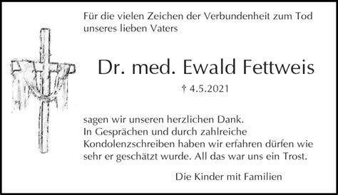 Traueranzeigen Von Ewald Fettweis Aachen Gedenkt