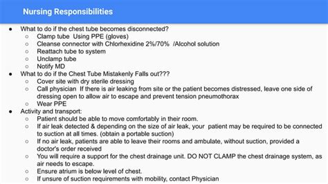 Medical Surgical Nursing Topic Intercostal Drainage Or Water Seal