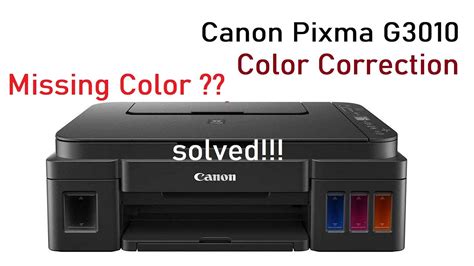 Canon G3010 Missing Color Problem Air Trap In Pipe Printer Problem