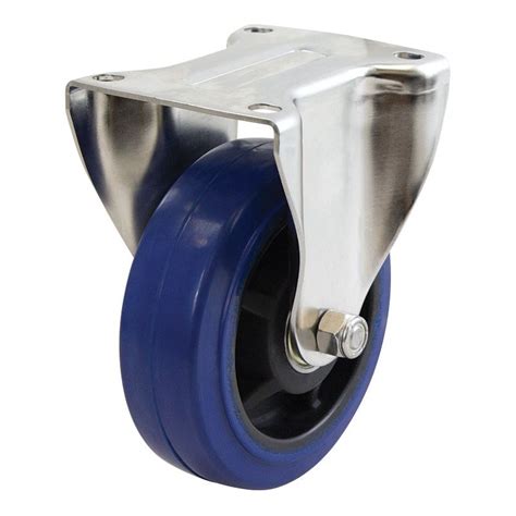 CASTOR 150MM FIXED RUBBER WHEEL 225KG Eyre Trading