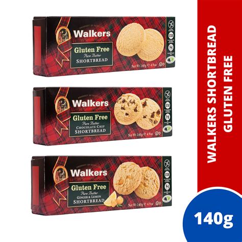 Walkers Pure Butter Shortbread Gluten Free 140g Assorted Pure