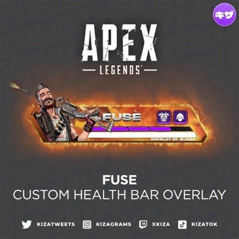 FUSE ANIMATED APEX LEGENDS HEALTH BAR OVERLAY You Will Receive A