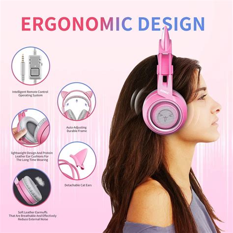 Somic G951s Pink Stereo Gaming Headset With Mic For Ps4 Xbox One Pc