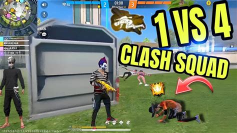 Clash Squad Ranked Push Cs Rank 1vs4 Situation 🤯🤯 Cs Rank