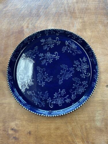 Temp Tations By Tara Blue Floral Lace Dinner Plate 10 12 1 Ea 4 Available Ebay