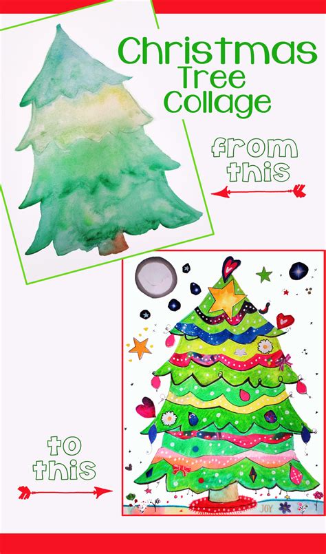 How to Make a Christmas Tree Collage