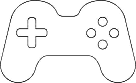 Game Controller Icon In Black Outline 24329123 Vector Art At Vecteezy