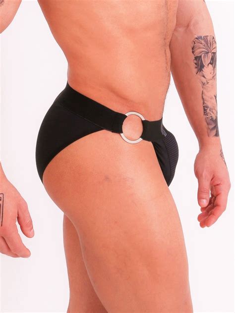 Conjunto Harness Cueca Slip Cavada De Argolas Prus Quinttus