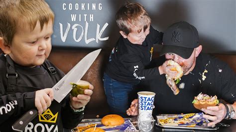 Cooking with Volk | Alexander Volkanovski and Hasbulla Create SMASH Burgers - YouTube