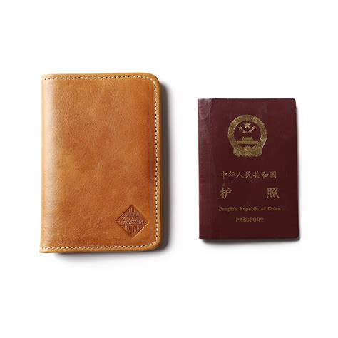 Vegatable Tanned Leather Passport Holder For Men Premium Quality Full Grain Passport Wallet Men