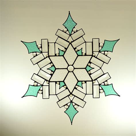 Items Similar To Stained Glass Snowflake On Etsy