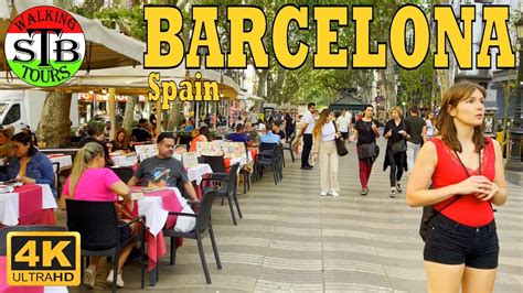 Barcelona 🇪🇸 Spain Las Ramblas Street Walking At F1 Weekend 2022 4k Uhd [39 Min] Youtube