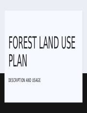 Forest Land Use Planning Key Components And Implementation Course Hero