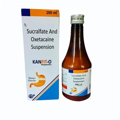 Sucralfate Oxetacaine Suspension Syrup 200 Ml At Rs 230 Bottle In