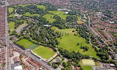 Birkenhead Park From The Air Aerial Photographs Of Great Britain By