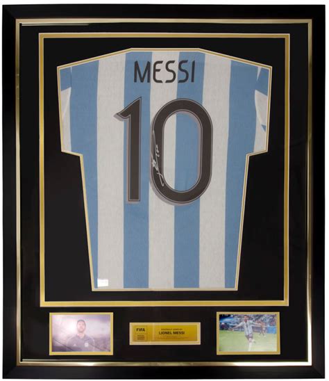 Lionel Messi Signed Custom Framed Jersey Display (Icon) | Pristine Auction