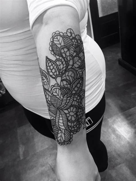 Lace Forearm Tattoo By Nikki At Ink Ink Springfield Mo Tattoos Ink