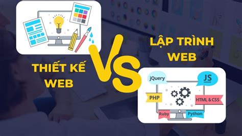 Sự khác nhau giữa thiết kế và lập trình website là gì Tự học lập trình