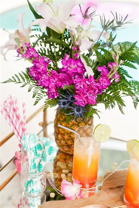 Tropical Pineapple Floral Arrangement DIY Fresh Mommy Blog