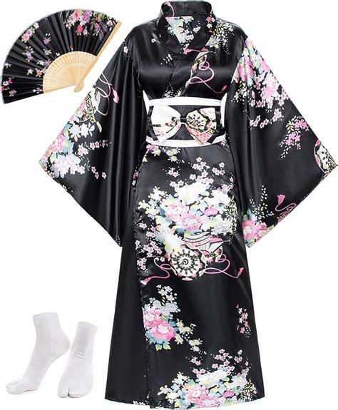 YOMORIO Womens Traditional Japanese Kimono Lolita Anime Cosplay Costume