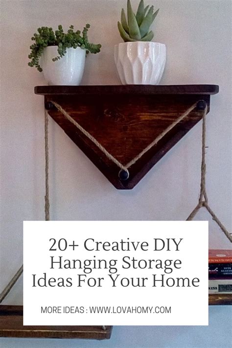 20 Creative Diy Hanging Storage Ideas For Your Home Diy Hanging Hanging Storage Diy