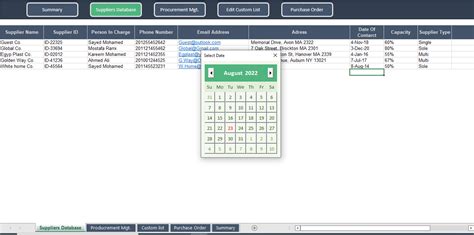 Procurement Management Excel Sheet and Dashboard - Eloquens