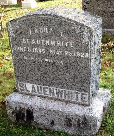 Laura Letitia Slauenwhite Slauenwhite 1885 1928 Find A Grave Memorial