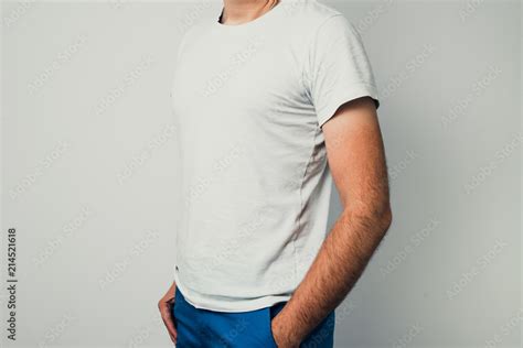 White T Shirt Template Side