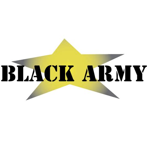 Black Army logo Royalty Free Stock SVG Vector