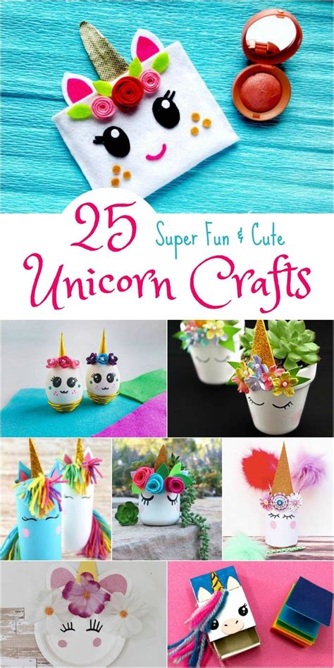 25 Super Fun & Cute Unicorn Crafts | Unicorn crafts, Craft projects for kids, Cute kids crafts