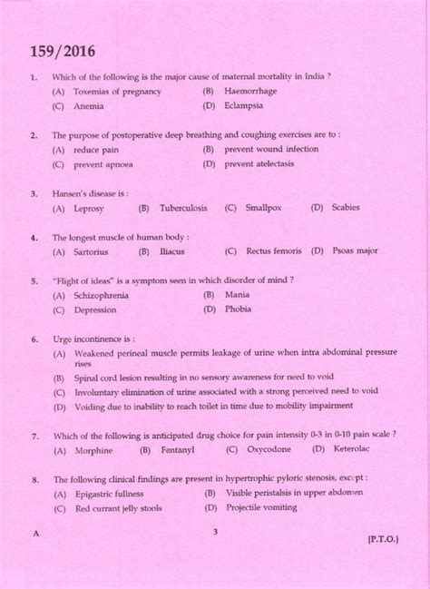 Nursing Competitive Exam Questions And Answers Pdf Msar Blogs Frame Store