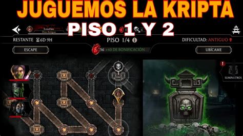 JUGANDO LA KRIPTA PRIMERA PARTE PISO 1 Y 2 MORTAL KOMBAT MOBILE